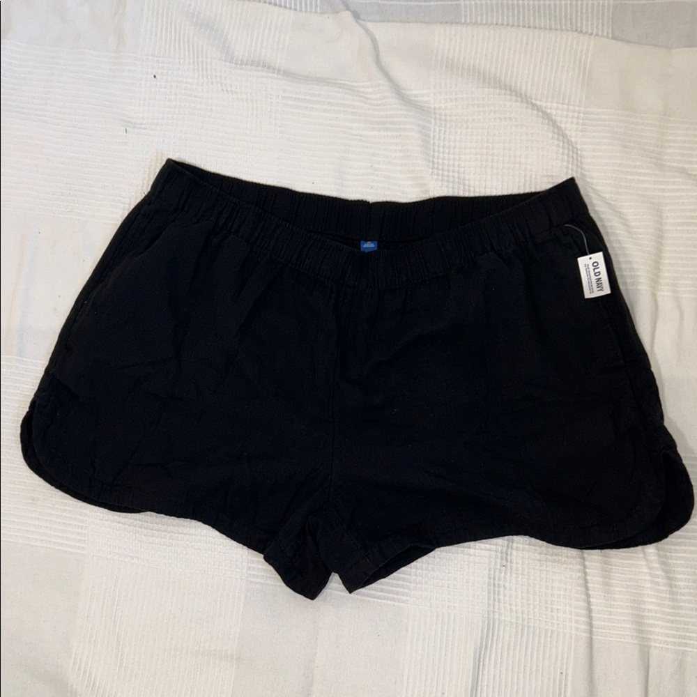 Old Navy Black Elastic Waist Shorts